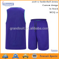 2016 latest design basketball jersey good quality cheap wholesale jersey baskteball reversible mesh basketball uniform OEM